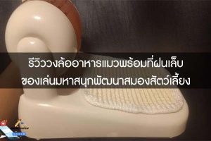 รีวิววงล้ออาหารแมวพร้อมที่ฝนเล็บ ของเล่นมหาสนุกพัฒนาสมองสัตว์เลี้ยง